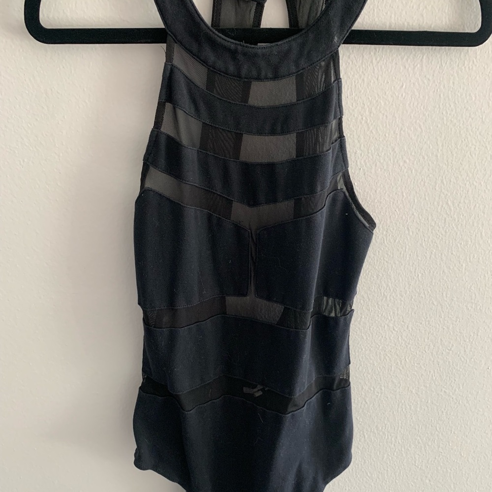 Mesh cut out bodysuit